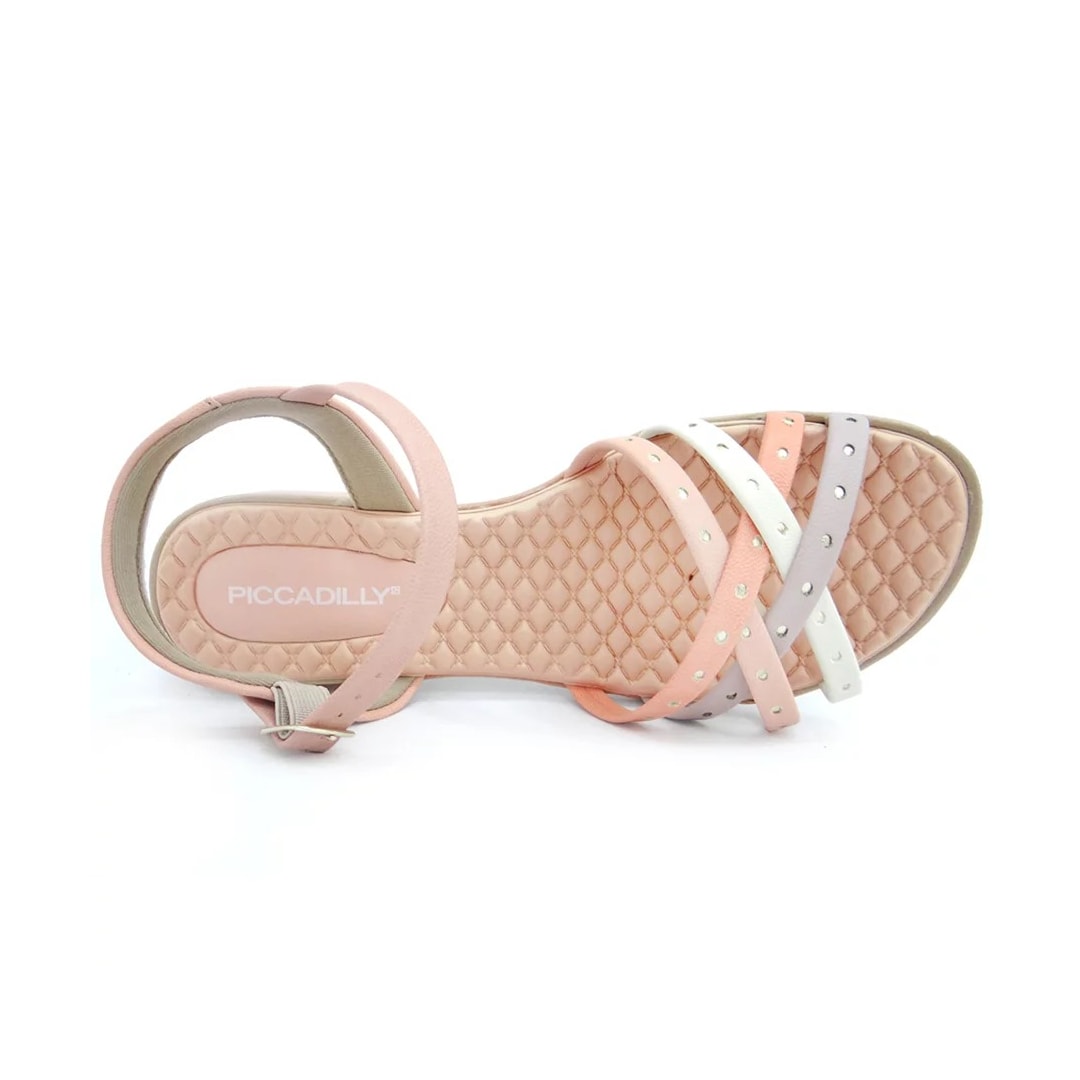 Sandália Piccadilly Wide Fit 590010 Pessego Sandália Piccadilly Wide Fit 590010 Pessego