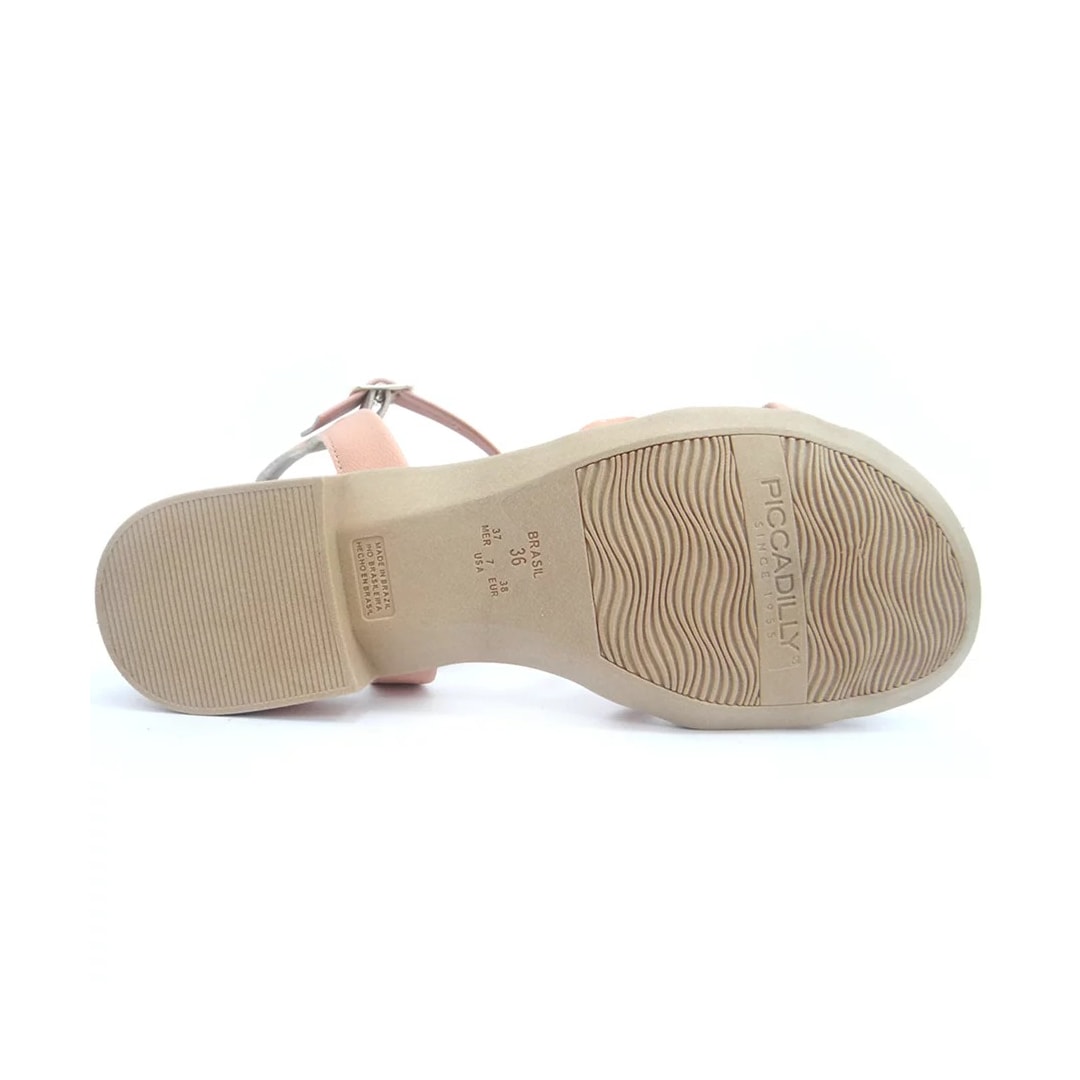 Sandália Piccadilly Wide Fit 590010 Pessego Sandália Piccadilly Wide Fit 590010 Pessego