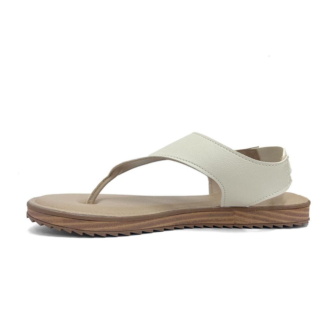 Sandália Rasteira Conforto Modare 7141.141 Branco Off