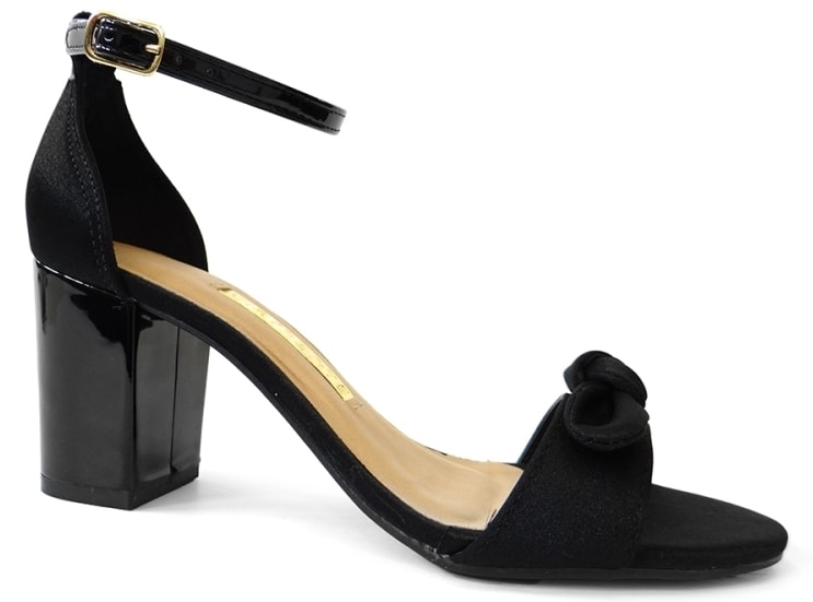 sandalia salto grosso social