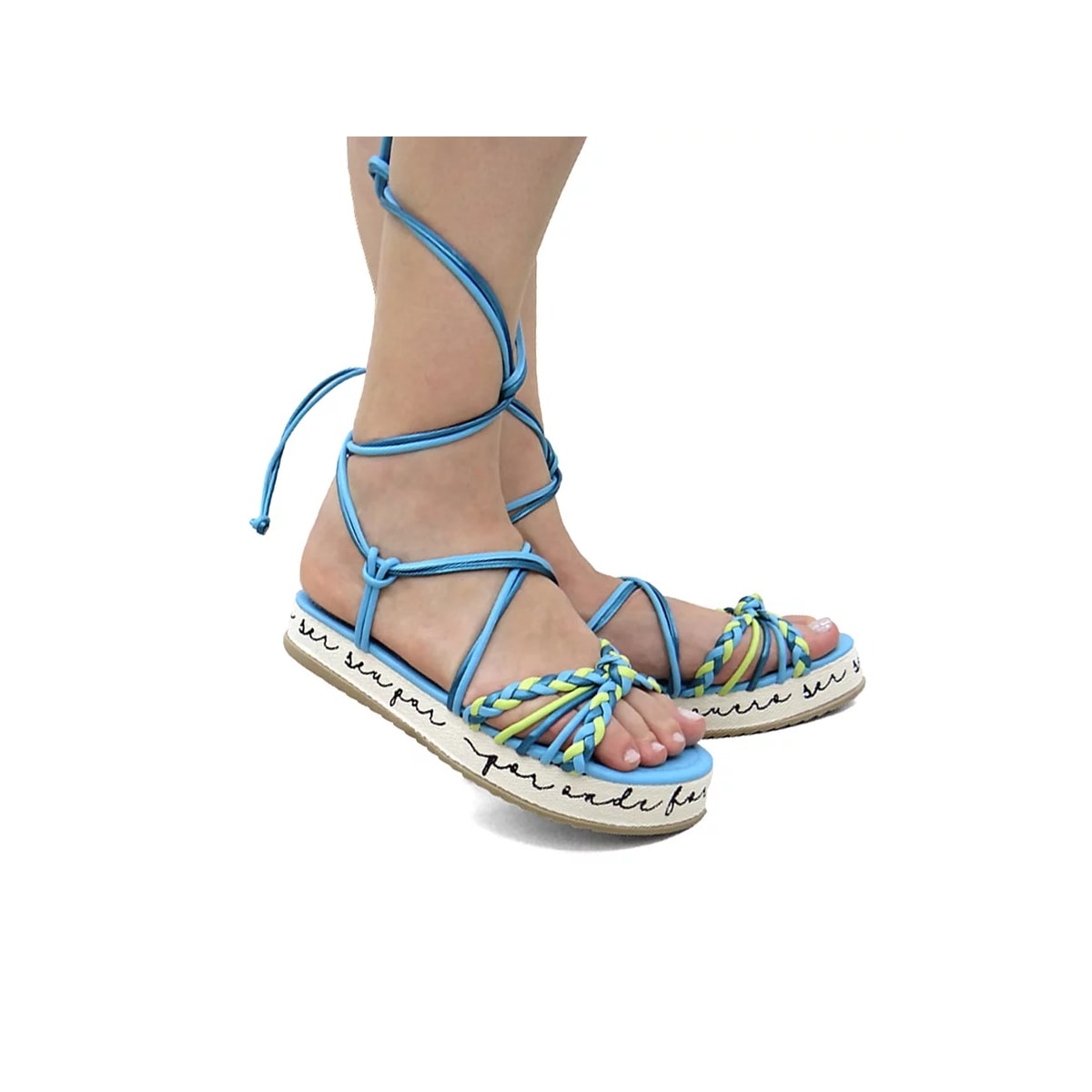 Sandália Sua Cia Flatform Papete 8255.15089 Aquarium Sandália Sua Cia Flatform Papete 8255.15089 Aquarium