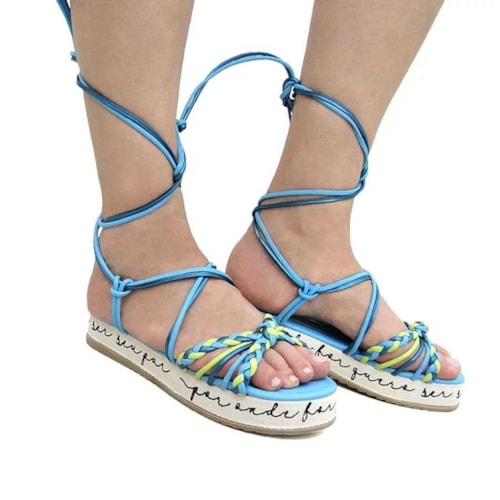 Detalhe - Sandália Sua Cia Flatform Papete 8255.15089 Aquarium