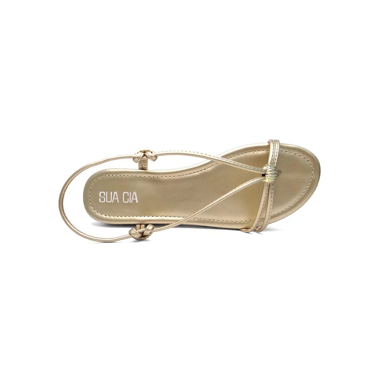 Sandália Sua Cia Flatform Papete 8255.15090 Light Gold Sandália Sua Cia Flatform Papete 8255.15090 Light Gold