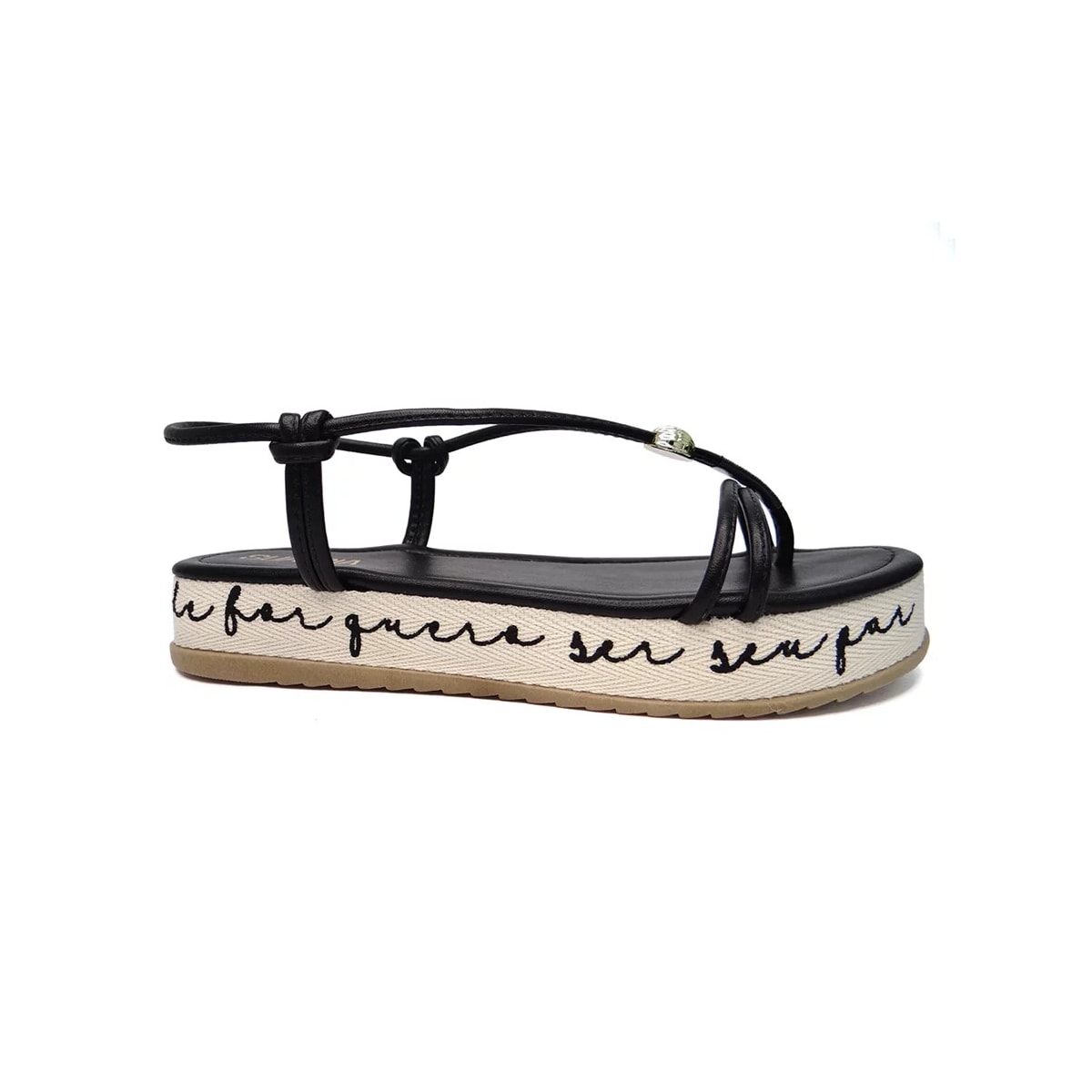 Sandália Sua Cia Flatform Papete 8255.15090 Preto Sandália Sua Cia Flatform Papete 8255.15090 Preto