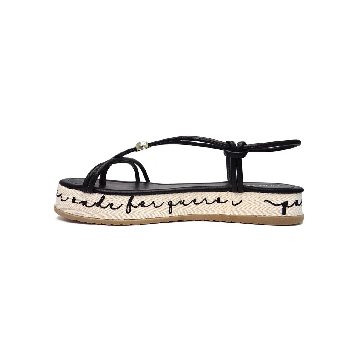 Sandália Sua Cia Flatform Papete 8255.15090 Preto Sandália Sua Cia Flatform Papete 8255.15090 Preto