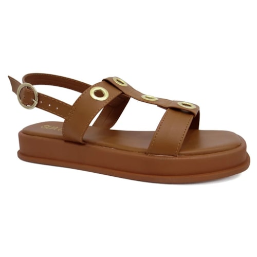 Sandalia Sua Cia Papete Flatform 8343.15412 Casca/Casca