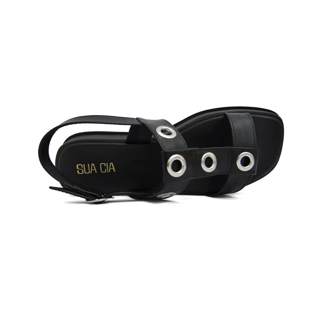 Sandália Sua Cia Papete Flatform 8343.15412 Preto Sandália Sua Cia Papete Flatform 8343.15412 Preto