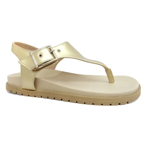 Sandalia Sua Cia Papete Flatform 8354.15388 Light Gold