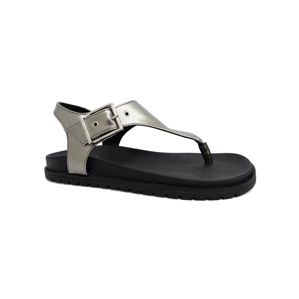 Sandália Sua Cia Papete Flatform 8354.15388 Pewter/Preto Sandália Sua Cia Papete Flatform 8354.15388 Pewter/Preto