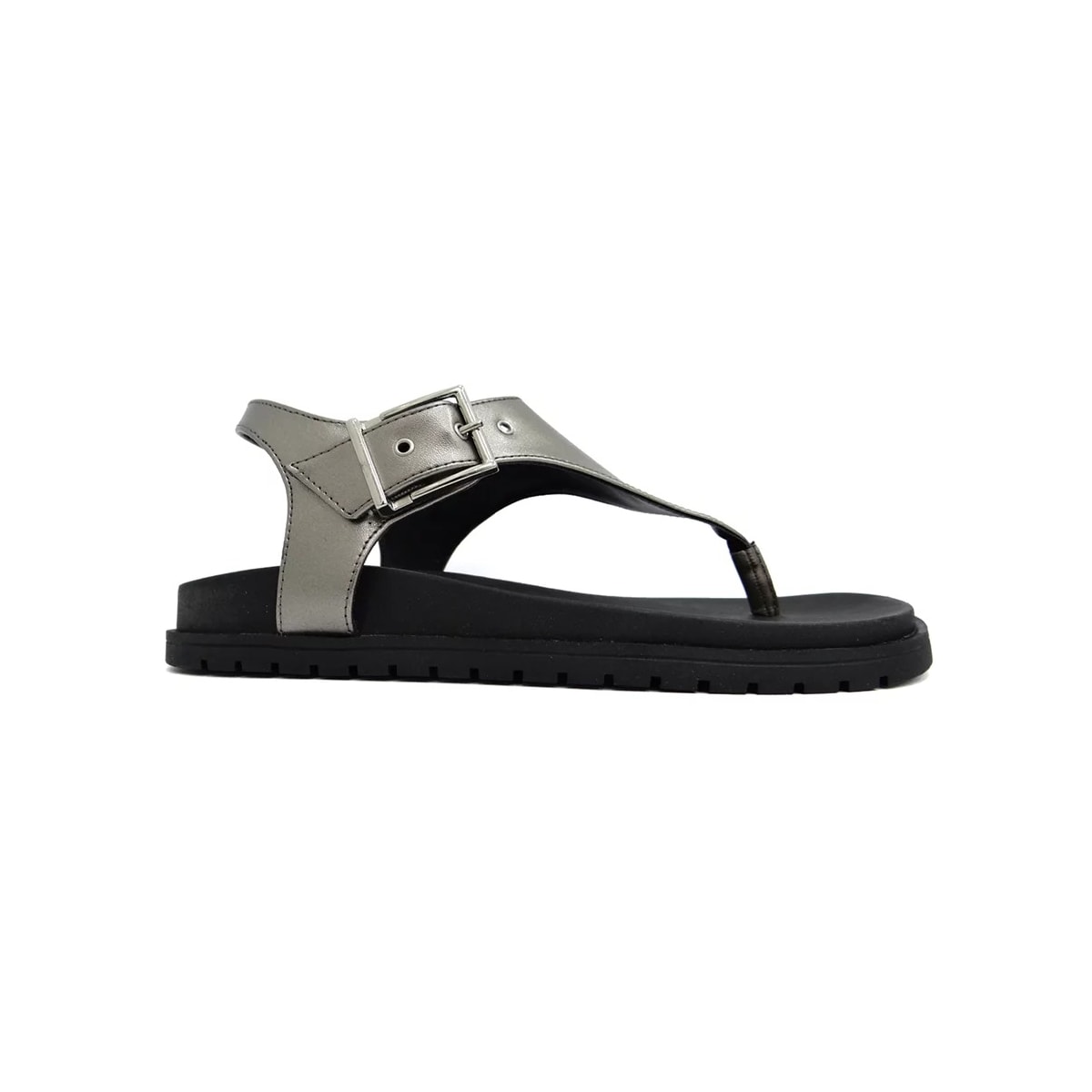 Sandália Sua Cia Papete Flatform 8354.15388 Pewter/Preto Sandália Sua Cia Papete Flatform 8354.15388 Pewter/Preto