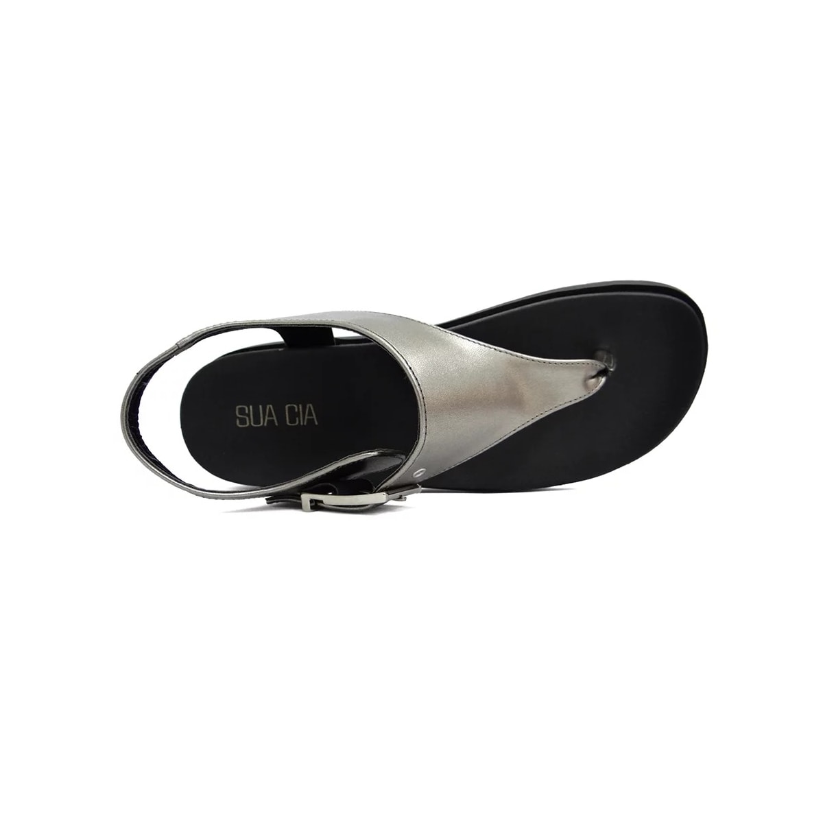 Sandália Sua Cia Papete Flatform 8354.15388 Pewter/Preto Sandália Sua Cia Papete Flatform 8354.15388 Pewter/Preto