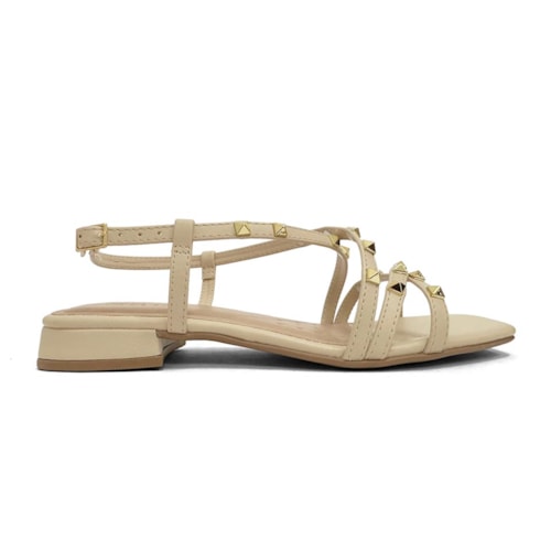 Detalhe - Sandália Sua Cia Rasteira 8372.16261 Areia