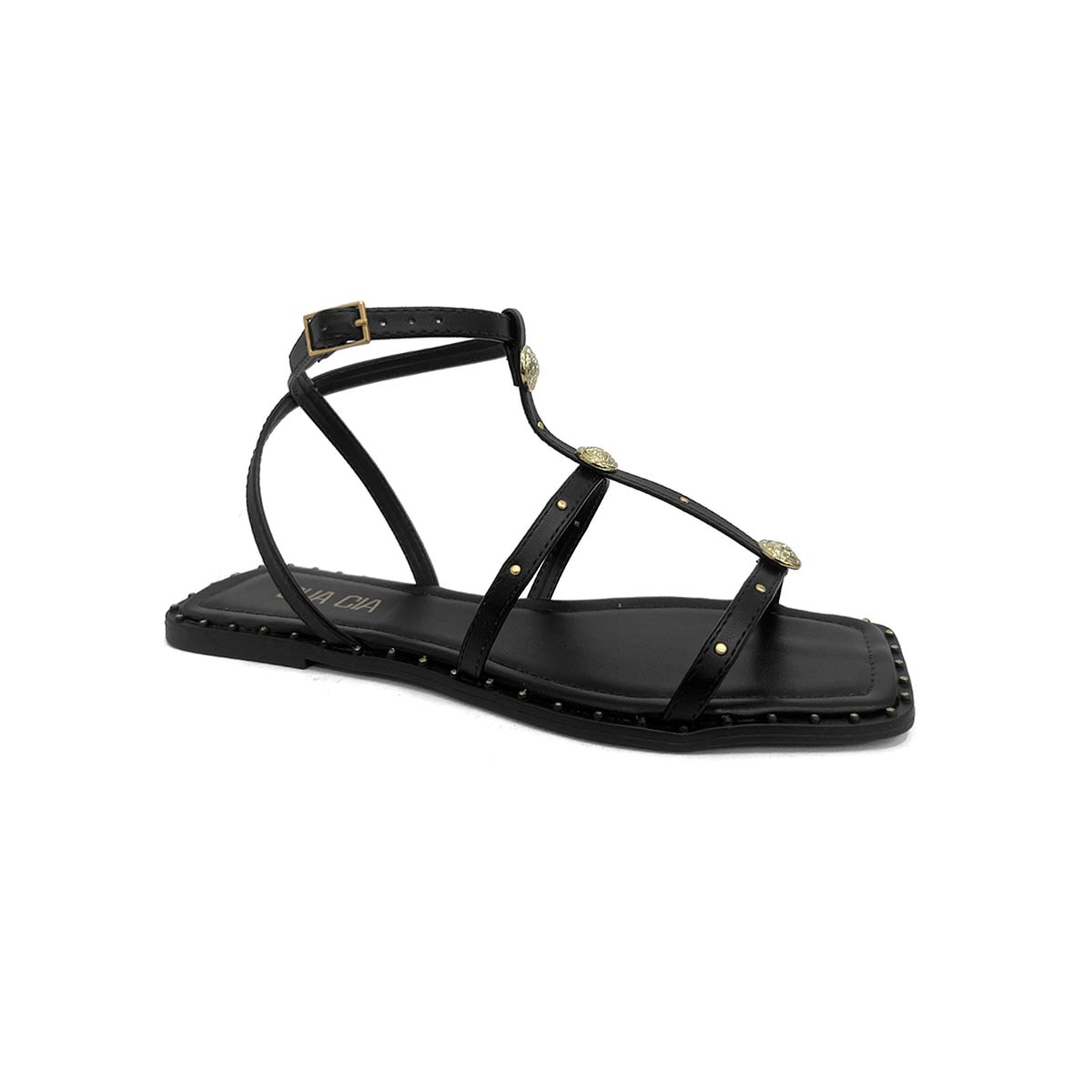 Sandália Sua Cia Rasteira 8394.16122 Preto Sandália Sua Cia Rasteira 8394.16122 Preto