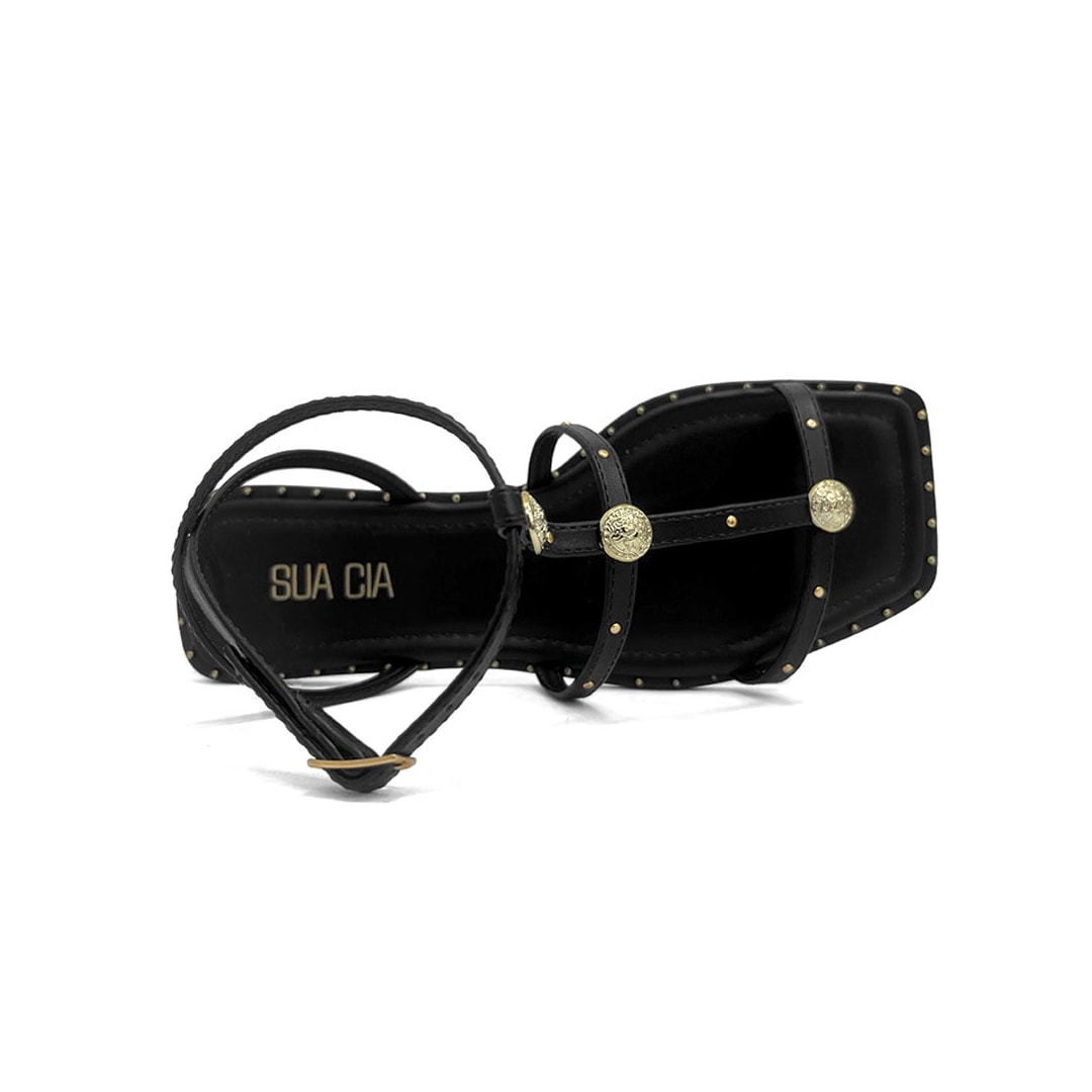 Sandália Sua Cia Rasteira 8394.16122 Preto