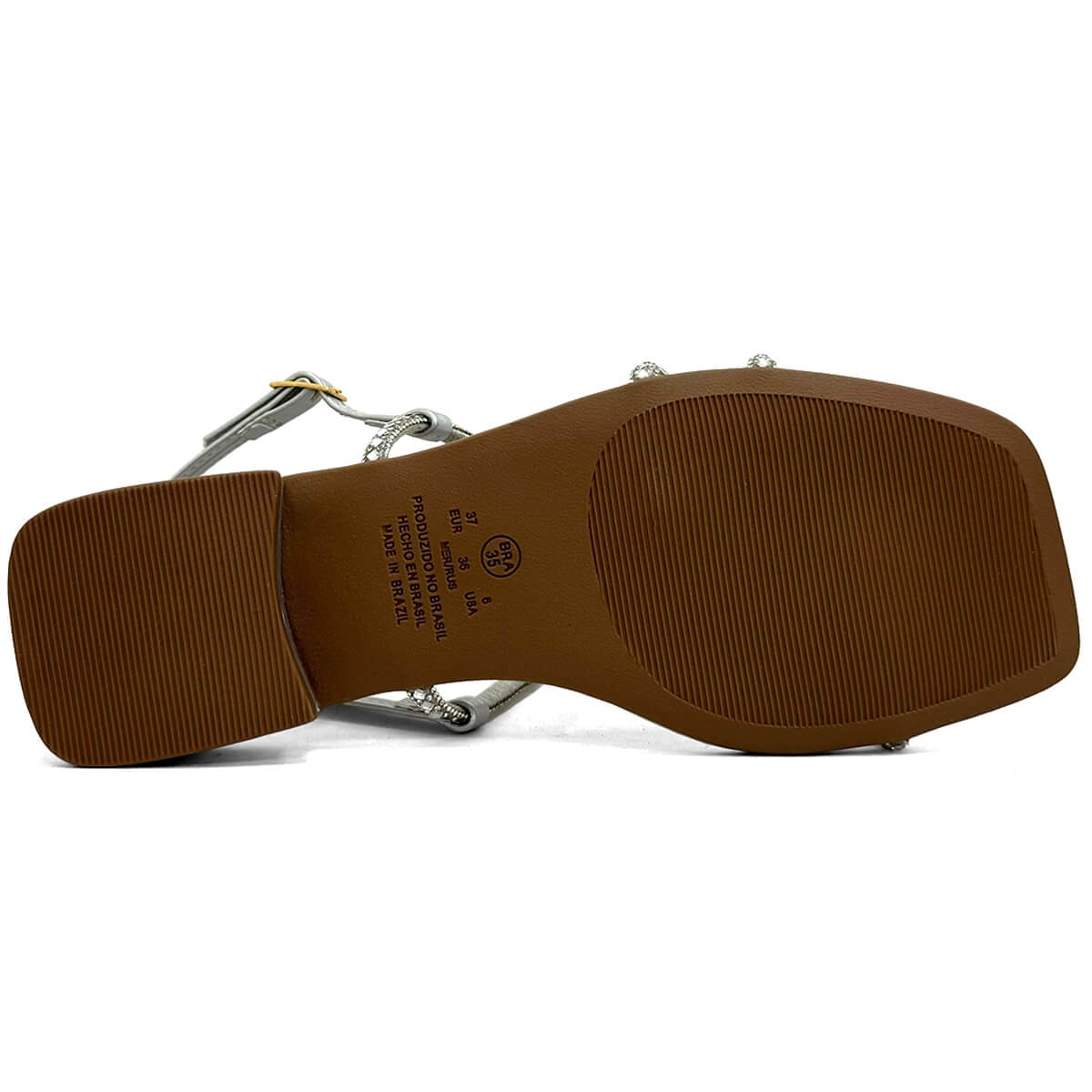 Sandália Sua Cia Salto Baixo 8372.15805 Silver Sandália Sua Cia Salto Baixo 8372.15805 Silver