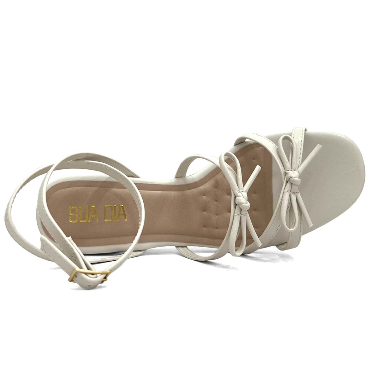 Sandália Sua Cia Salto Bloco 8186.15711 New Off White Sandália Sua Cia Salto Bloco 8186.15711 New Off White