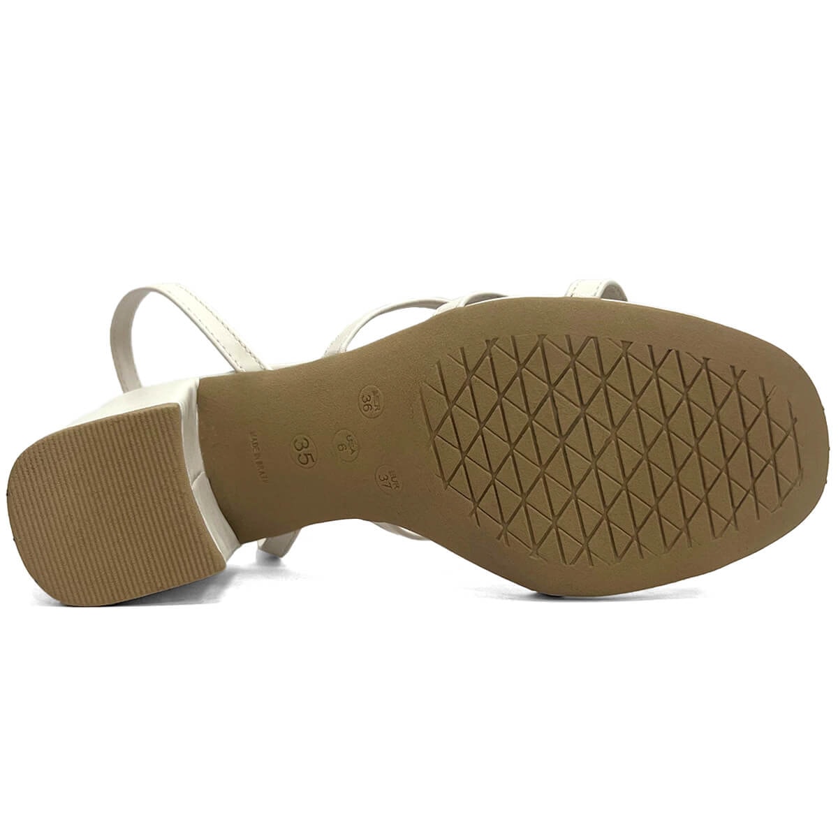 Sandália Sua Cia Salto Bloco 8186.15711 New Off White Sandália Sua Cia Salto Bloco 8186.15711 New Off White