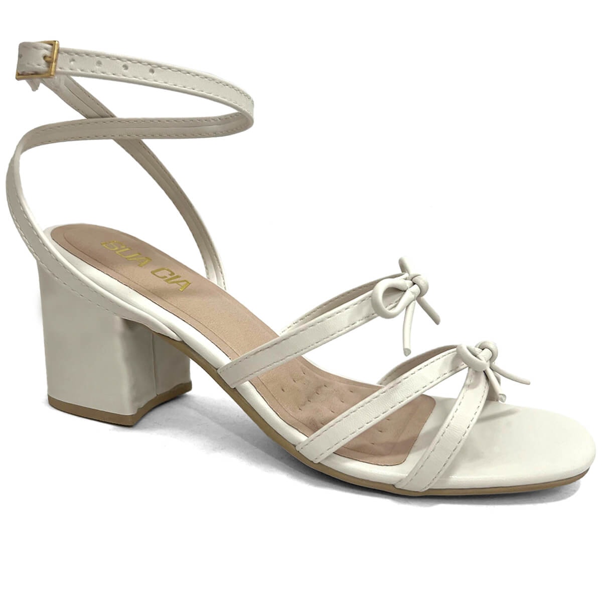 Sandália Sua Cia Salto Bloco 8186.15711 New Off White Sandália Sua Cia Salto Bloco 8186.15711 New Off White