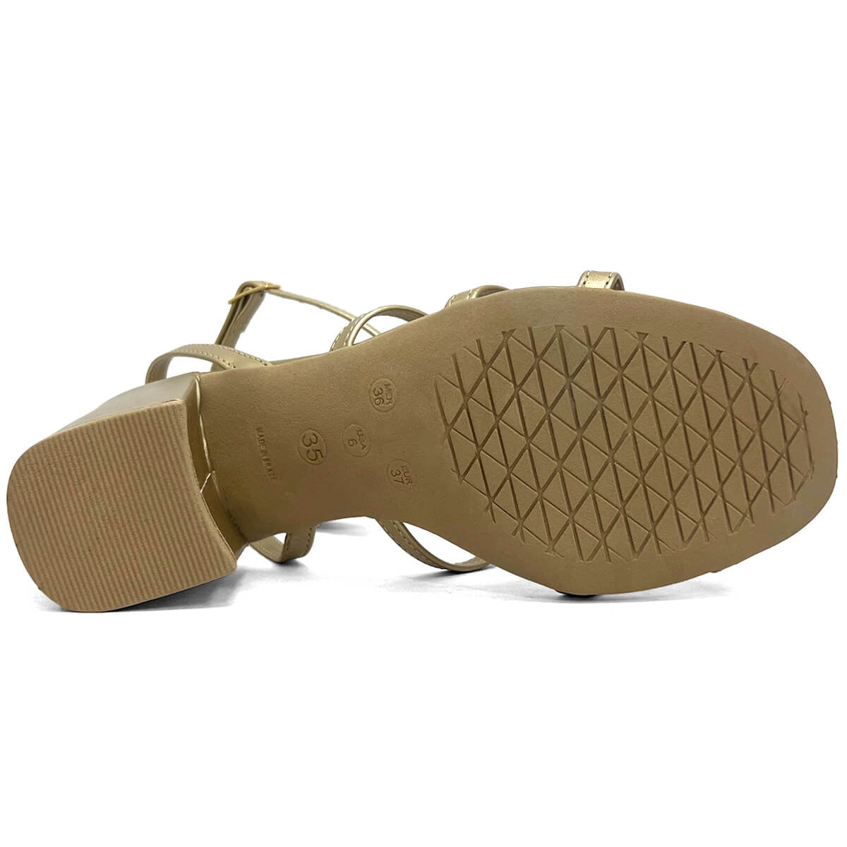 Sandália Sua Cia Salto Bloco 8186.15711 Ouro Sandália Sua Cia Salto Bloco 8186.15711 Ouro