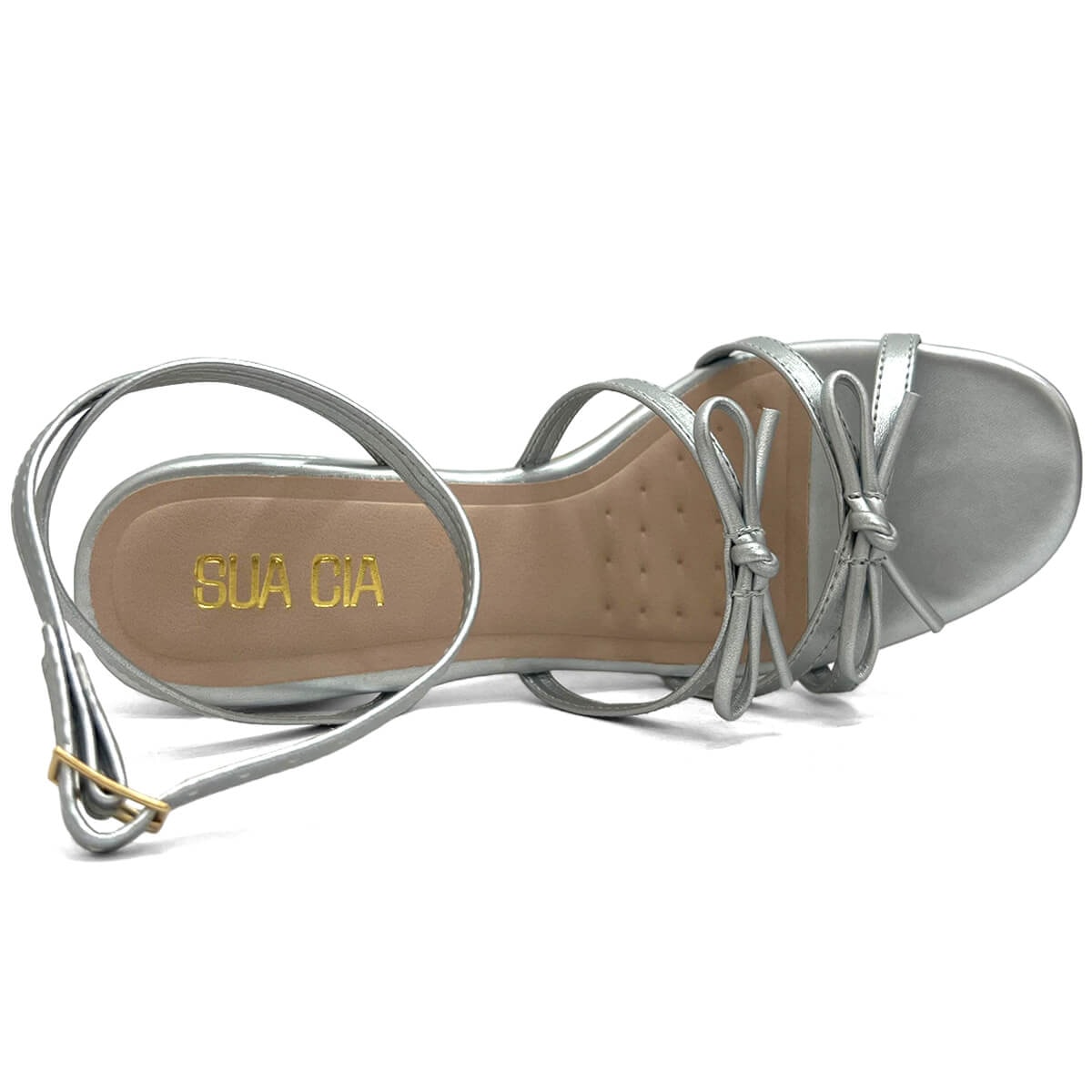 Sandália Sua Cia Salto Bloco 8186.15711 Prata Sandália Sua Cia Salto Bloco 8186.15711 Prata