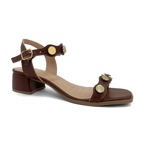 Sandália Sua Cia Salto Bloco 8397.16156 Marrone