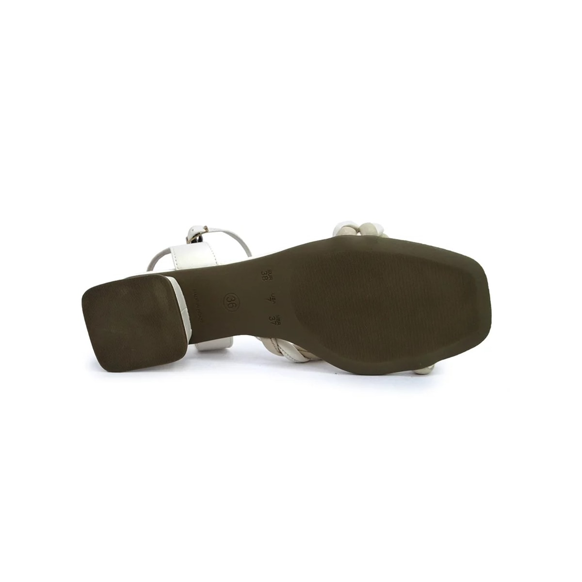 Sandália Sua Cia Salto Bloco Baixo 8291 Perola/Areia Sandália Sua Cia Salto Bloco Baixo 8291 Perola/Areia