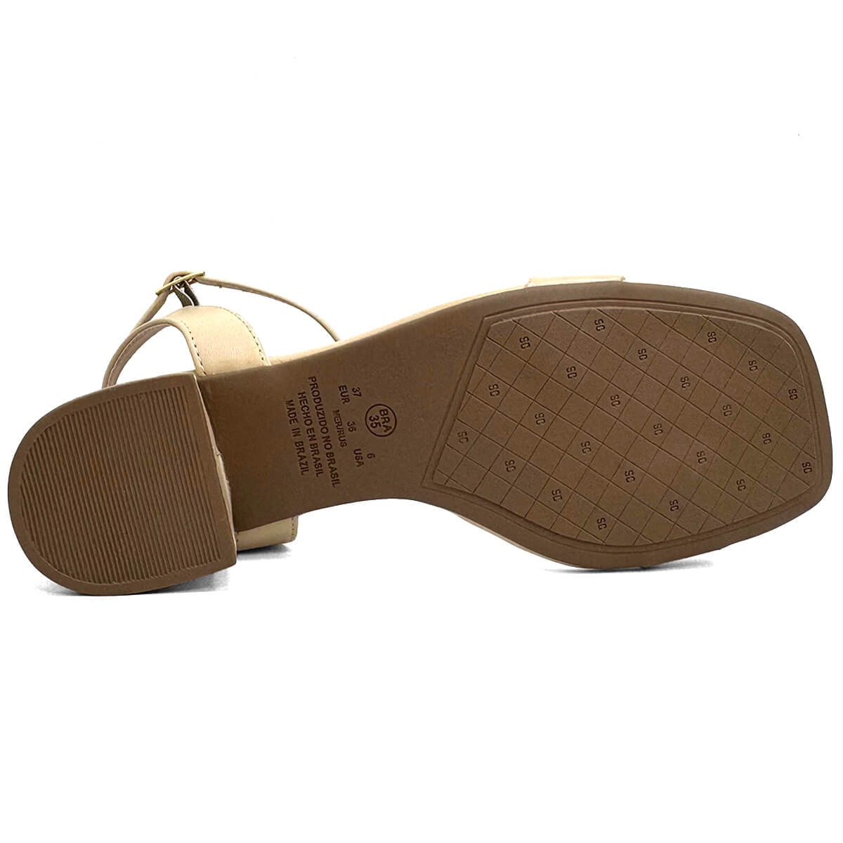 Sandália Sua Cia Salto Bloco Baixo 8368.15783 Areia Sandália Sua Cia Salto Bloco Baixo 8368.15783 Areia