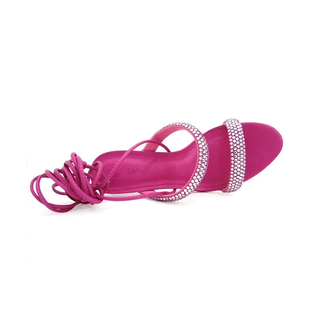 Sandália Tanara Salto Fino Alto T6881 Pink