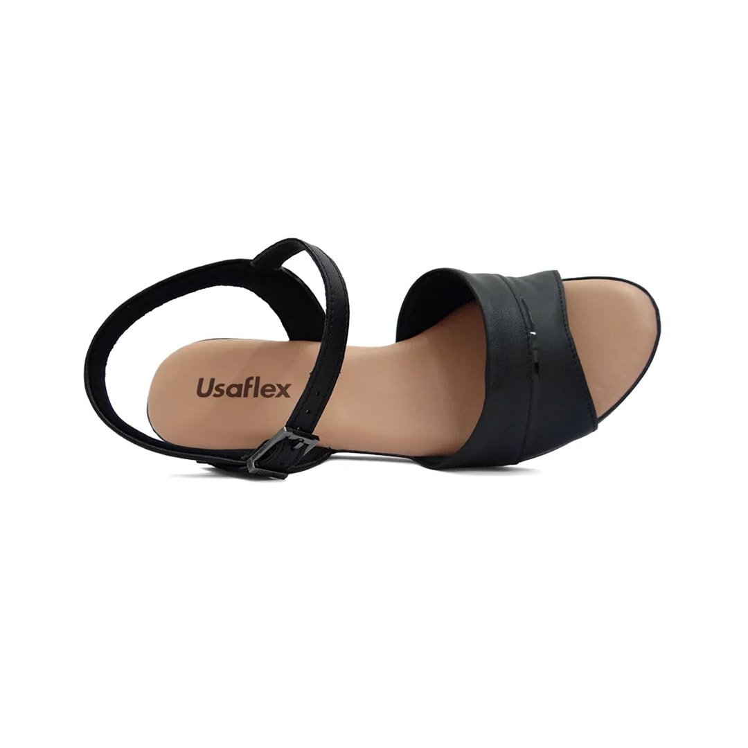 Sandália Usaflex Anabela Mm0903 Preto Sandália Usaflex Anabela Mm0903 Preto
