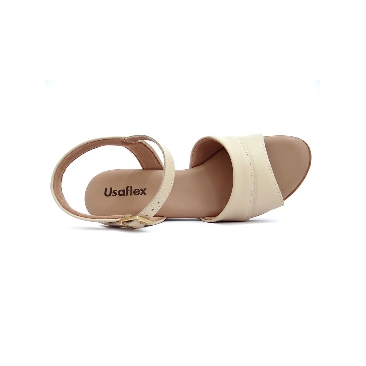 Sandália Usaflex Anabela Mm0903 Vanilla Sandália Usaflex Anabela Mm0903 Vanilla
