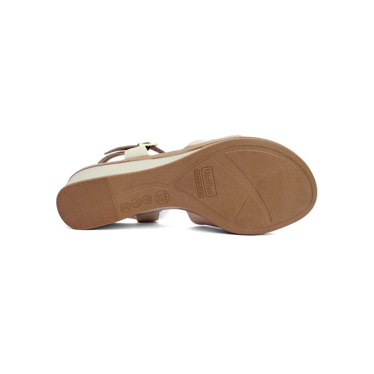 Sandália Usaflex Anabela Mm0903 Vanilla Sandália Usaflex Anabela Mm0903 Vanilla