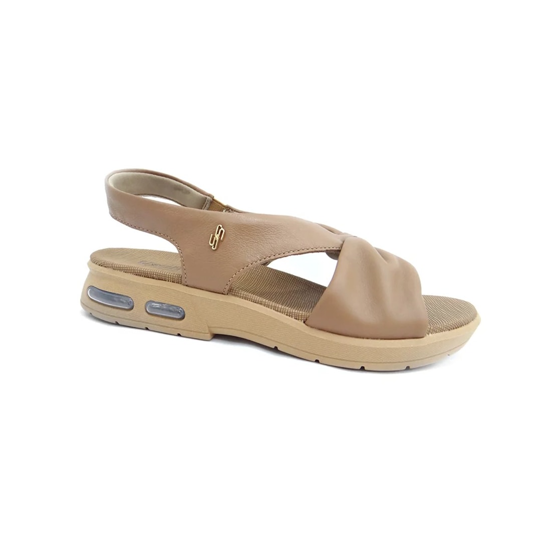 Sandália Usaflex Conforto Ac4319 Camel