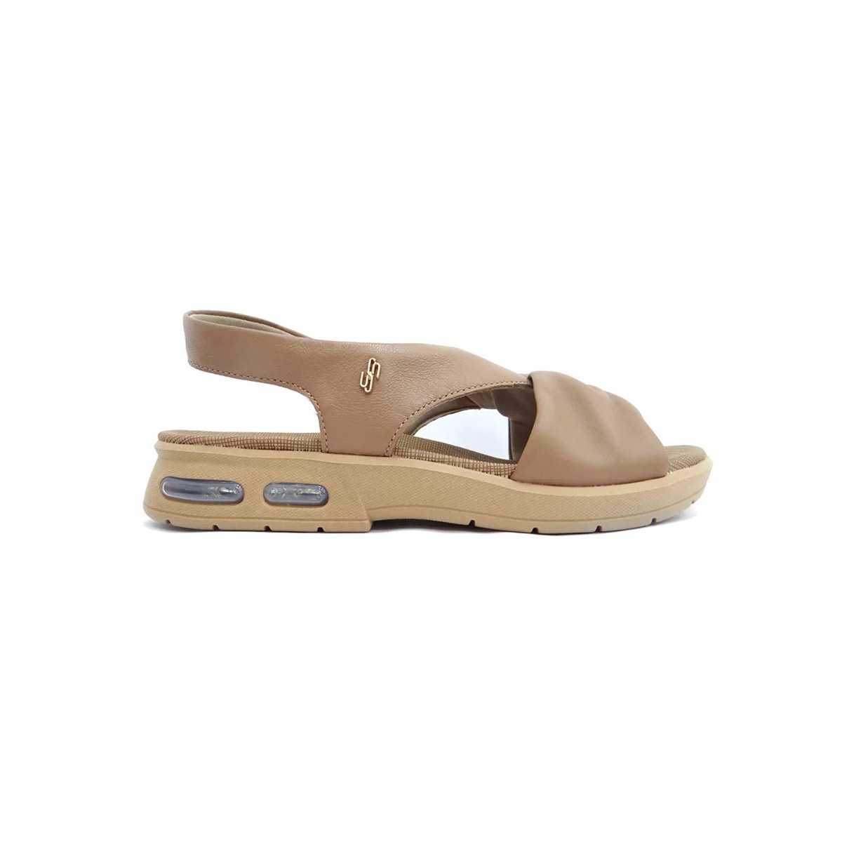 Sandália Usaflex Conforto Ac4319 Camel Sandália Usaflex Conforto Ac4319 Camel