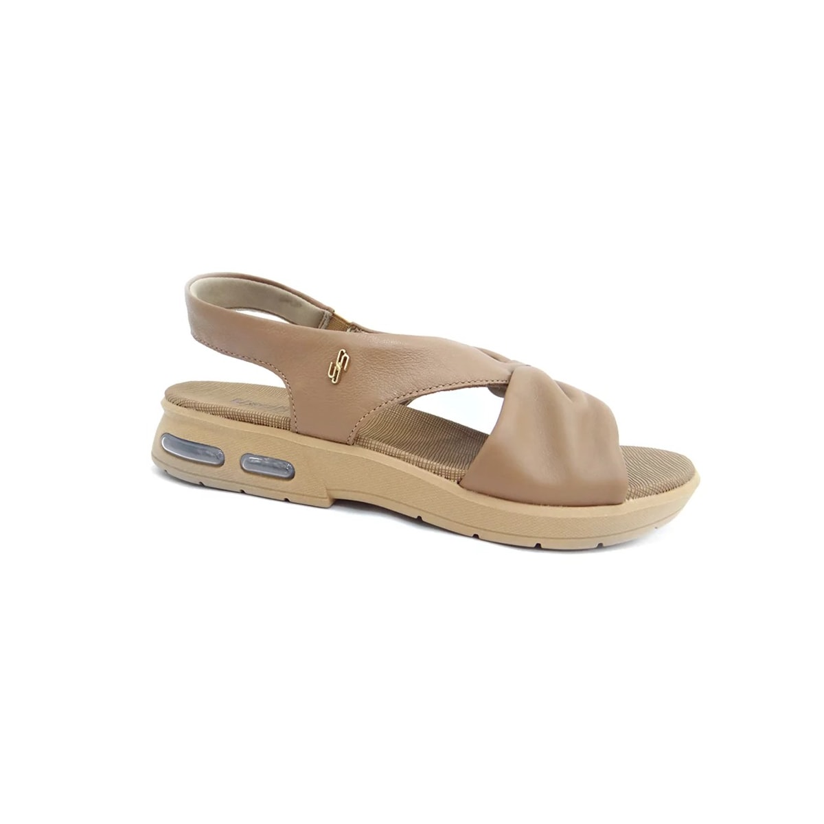 Sandália Usaflex Conforto Ac4319 Camel Sandália Usaflex Conforto Ac4319 Camel