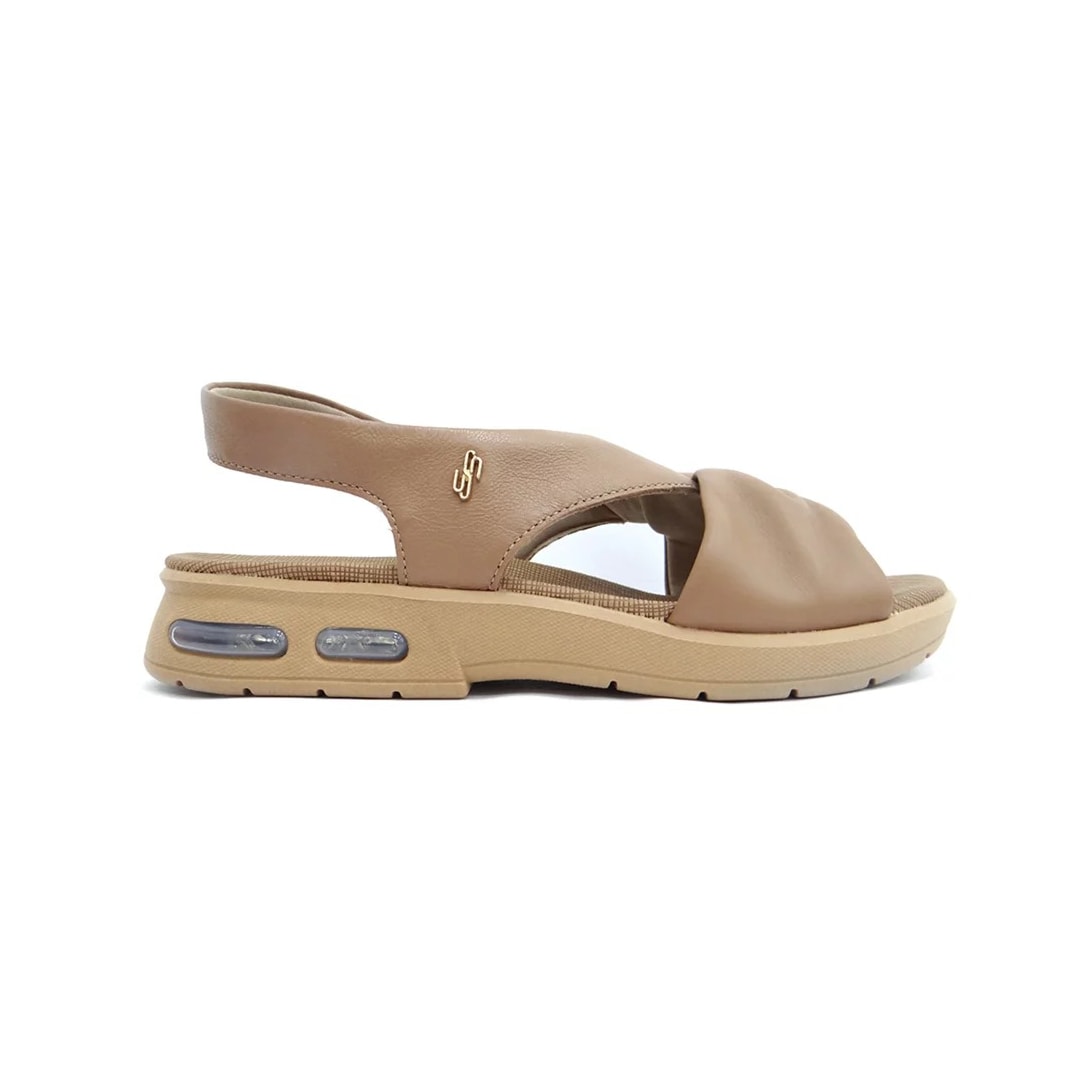 Sandália Usaflex Conforto Ac4319 Camel