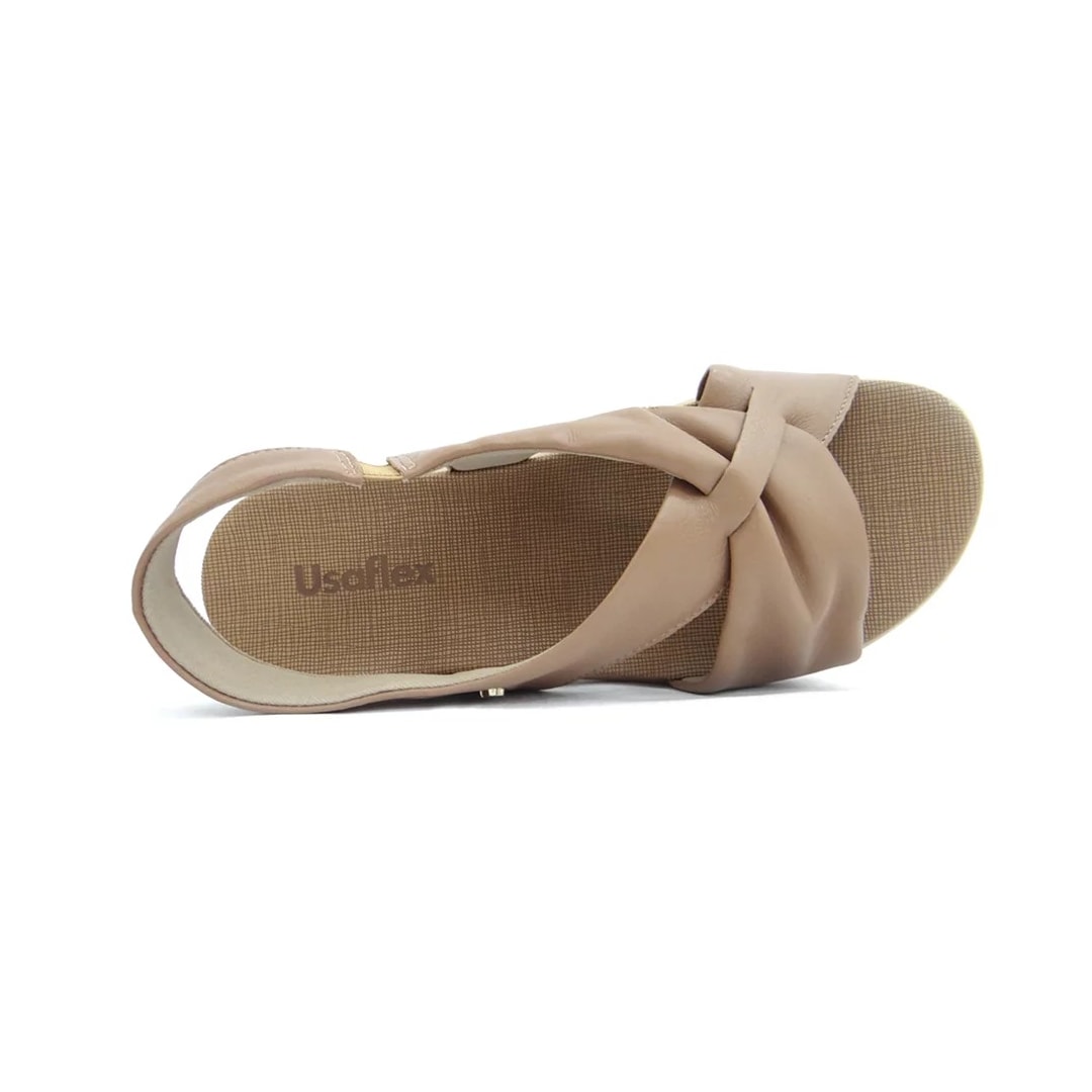 Sandália Usaflex Conforto Ac4319 Camel