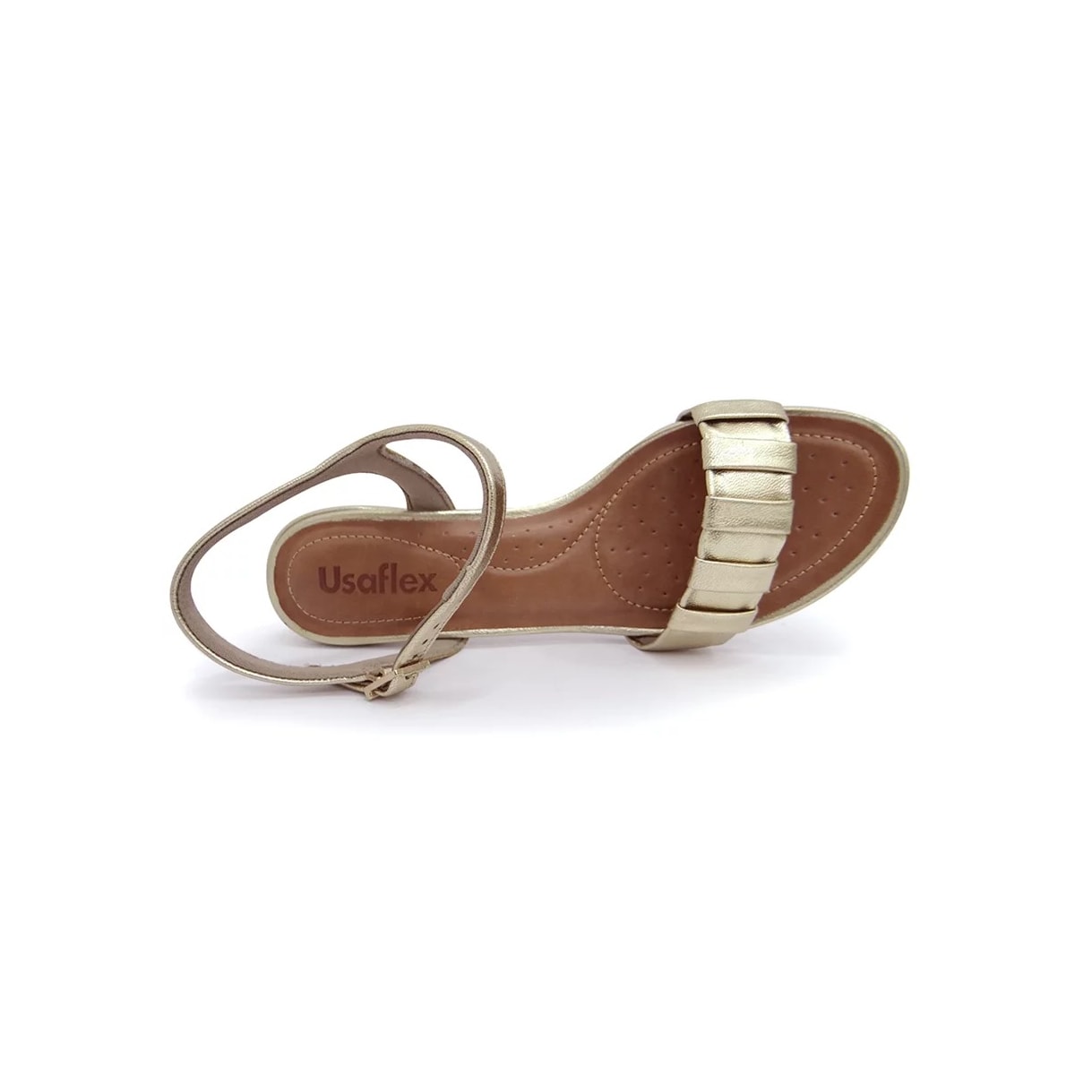 Sandália Usaflex Conforto Af3901 Prata Velha Sandália Usaflex Conforto Af3901 Prata Velha