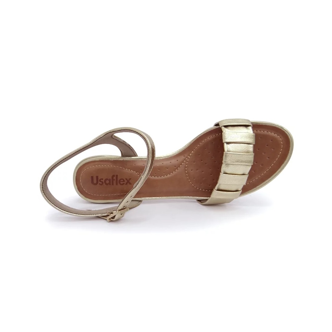 Sandália Usaflex Conforto Af3901 Prata Velha Sandália Usaflex Conforto Af3901 Prata Velha