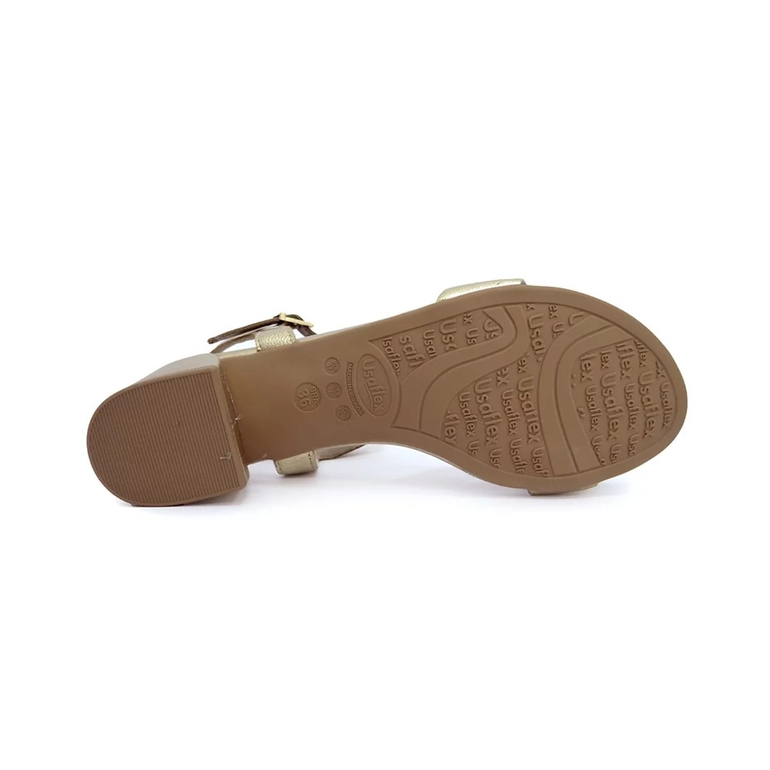 Sandália Usaflex Conforto Af3901 Prata Velha Sandália Usaflex Conforto Af3901 Prata Velha