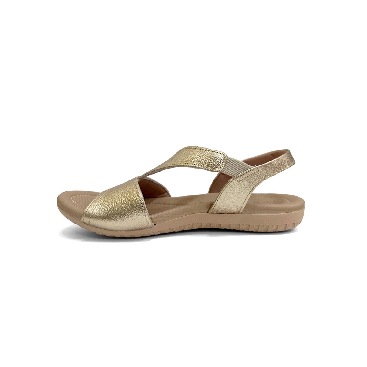 Sandália Usaflex Conforto Couro R1808 Ouro Light Sandália Usaflex Conforto Couro R1808 Ouro Light