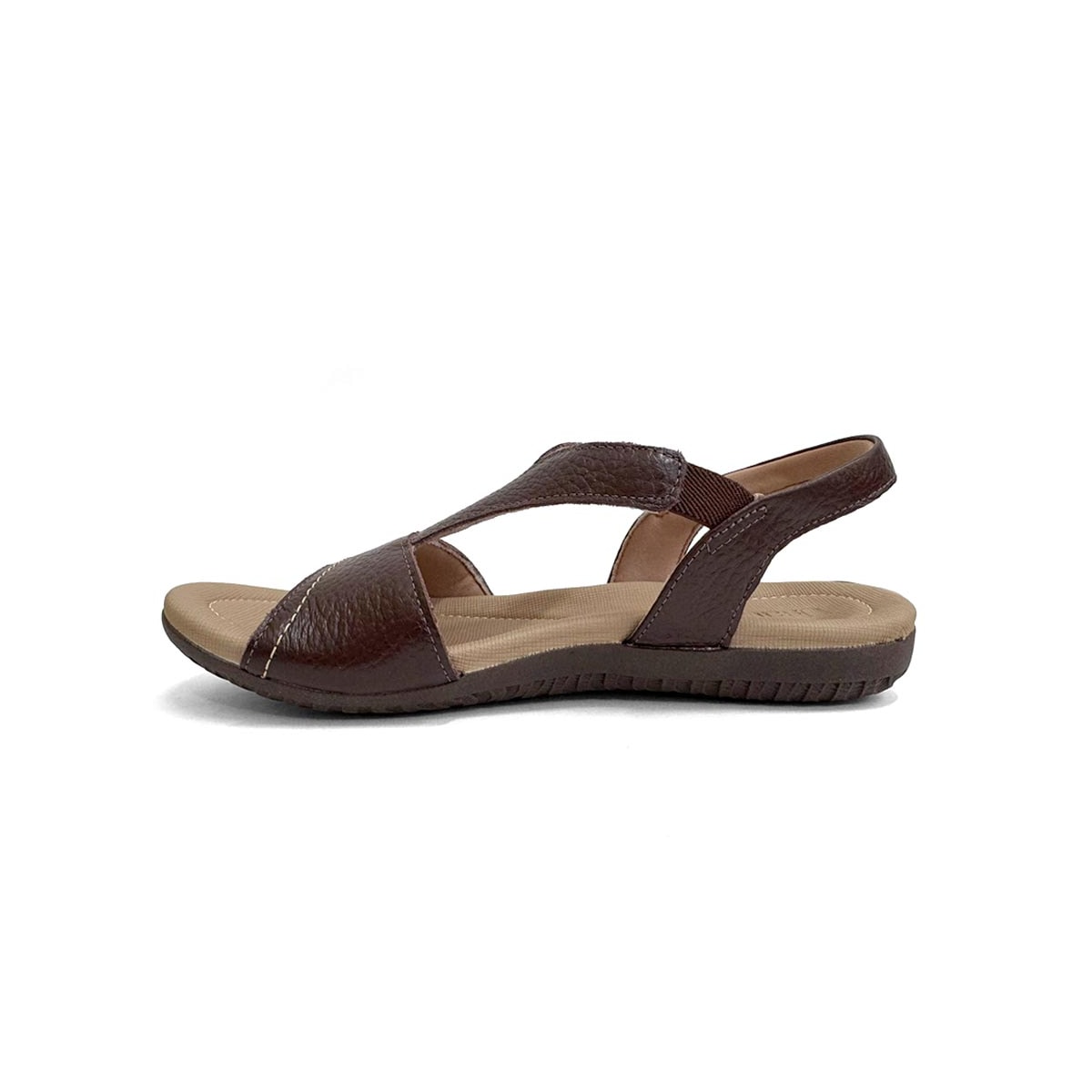 Sandália Usaflex Conforto Couro R1808 Pinhao Sandália Usaflex Conforto Couro R1808 Pinhao