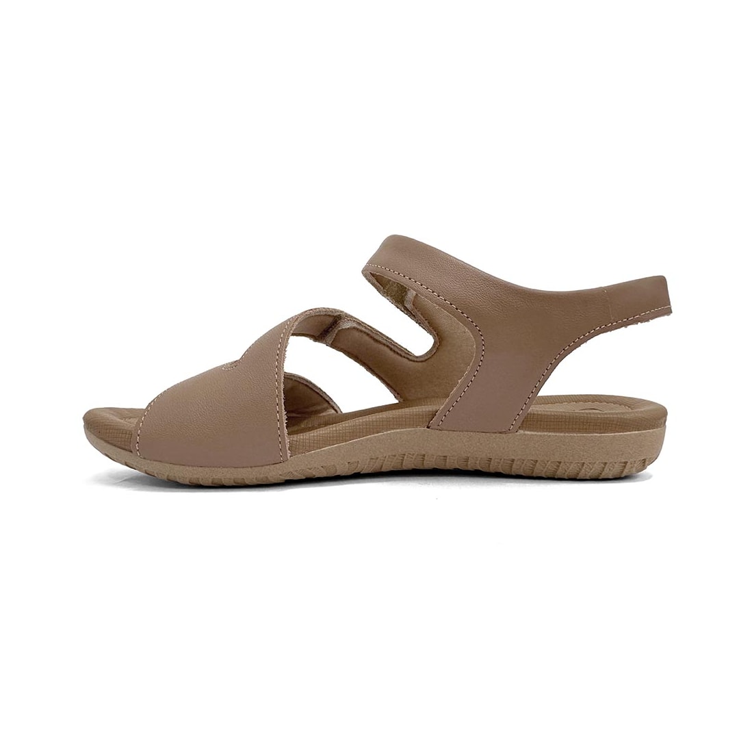Sandália Usaflex Conforto De Couro R1869 Camel Sandália Usaflex Conforto De Couro R1869 Camel