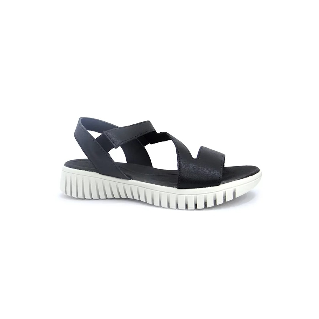 Sandália Usaflex De Couro Conforto Ah0109 Preto Sandália Usaflex De Couro Conforto Ah0109 Preto