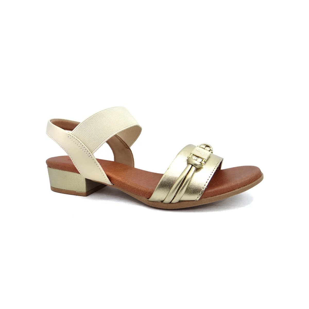 Sandália Usaflex De Couro Conforto Ai2706 Prata Velha Sandália Usaflex De Couro Conforto Ai2706 Prata Velha