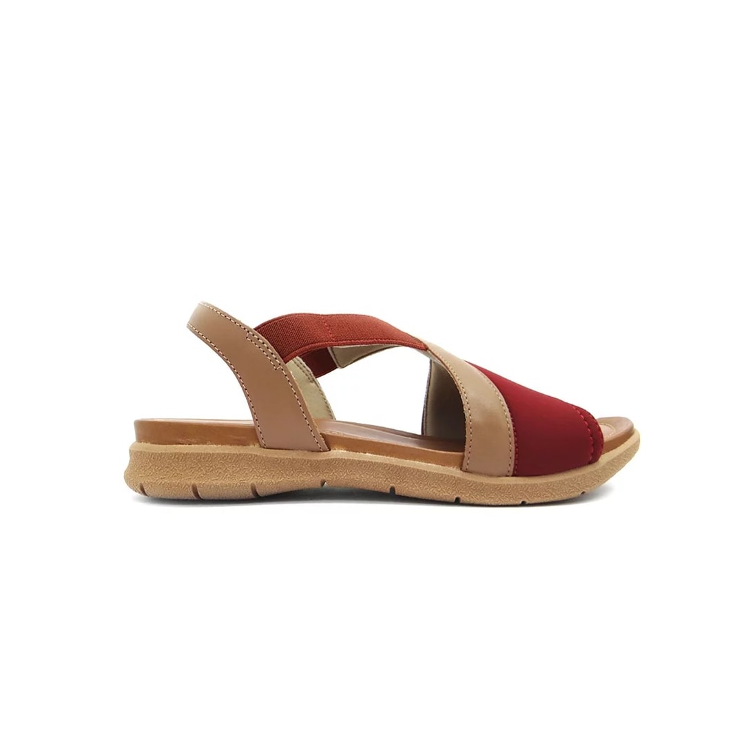 Sandália Usaflex Elastano Conforto Aa3008 Amora