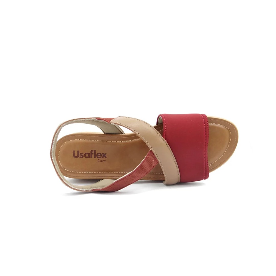 Sandália Usaflex Elastano Conforto Aa3008 Amora Sandália Usaflex Elastano Conforto Aa3008 Amora