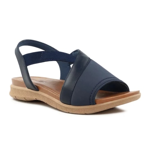Detalhe - Sandália Usaflex Elastano Conforto Aa3008 New Blue