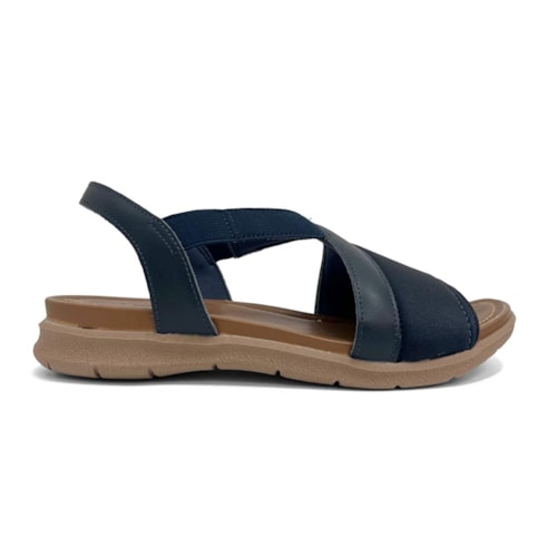 Detalhe - Sandália Usaflex Elastano Conforto Aa3008 New Blue