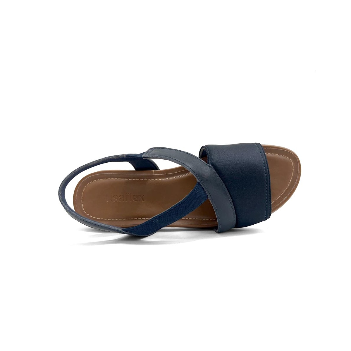 Sandália Usaflex Elastano Conforto Aa3008 New Blue