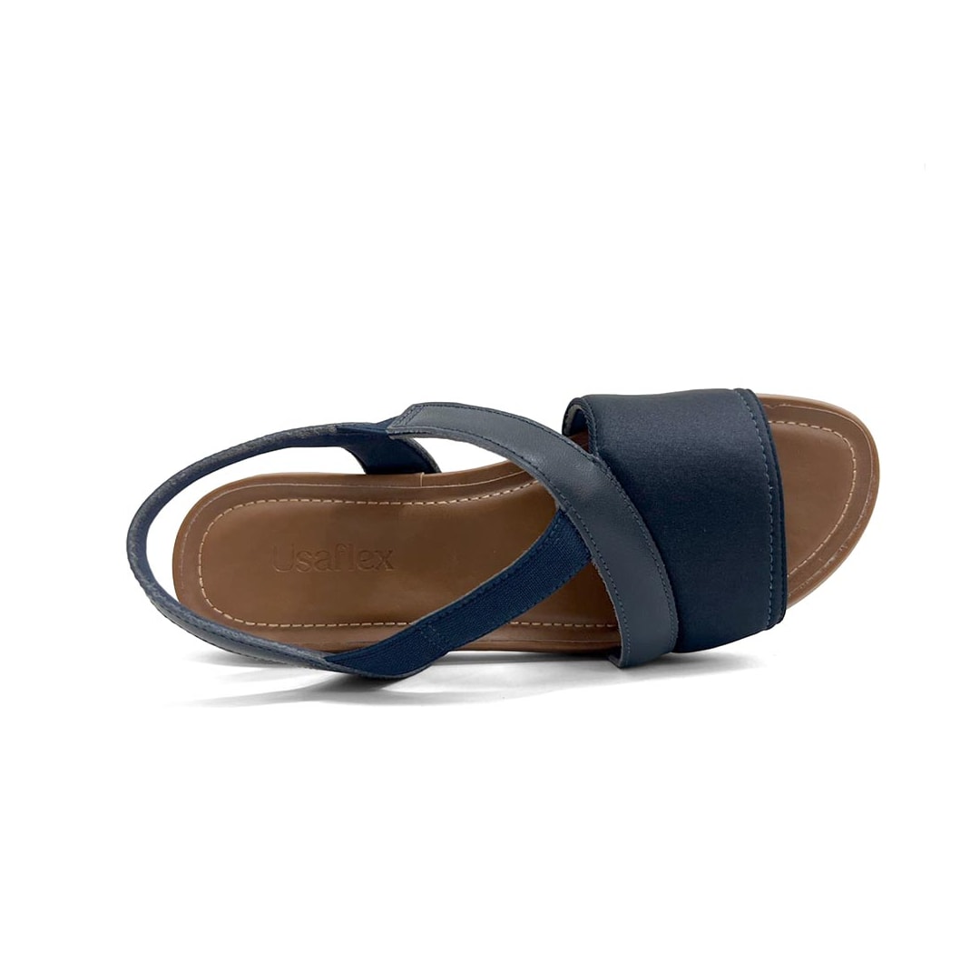 Sandália Usaflex Elastano Conforto Aa3008 New Blue Sandália Usaflex Elastano Conforto Aa3008 New Blue